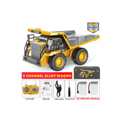 4WD Remote Control Excavator Toy Radio Controlled RC Dump Truck Vehicle Crawler Bulldozer Construction - Dump 2Battery
