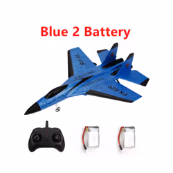 FX-620 SU-35 RC Remote Control Airplane 2.4G Remote Control Fighter Hobby Plane Glider Airplane EPP - Blue-SU35-2B
