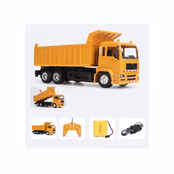 1:24 Remote Control Truck Crane Toys 2.4G RC Lift Simulation Engineering Crane Eletric Model Children's - 3824 dump truck