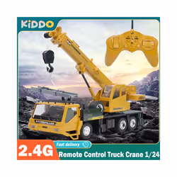 1:24 Remote Control Truck Crane Toys 2.4G RC Lift Simulation Engineering Crane Eletric Model Children's - 3824 dump truck
