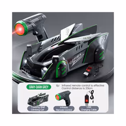 Light Chasing Wall Climbing Car Infrared Sensor Remote Control Car Wall Car Four-wheel Drive Toy Racing - 0045rlr-733s