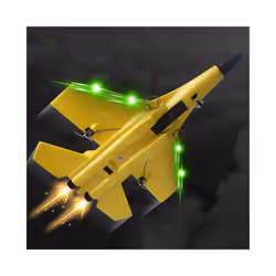 RC Foam Aircraft SU-35 Plane 2.4G Radio Control Glider Remote Control Fighter Plane Glider Airplane - RX620 Yellow
