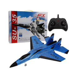 RC Foam Aircraft SU-35 Plane 2.4G Radio Control Glider Remote Control Fighter Plane Glider Airplane - RX620 Blue