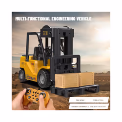 Remote Control Forklift Truck RC Car 2.4G Electric Crane Engineering Vehicles Kids Toys for Boys Child - Forklift truck