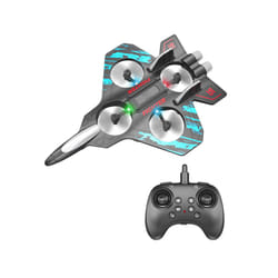 Glider Flying Helicopter RC Hobby Jet Plane 2.4G EPP Stunt Remote Control Foam Fighter Airplane Toy - Blue