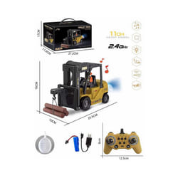 Remote Control Forklift Truck RC Car 2.4G Electric Crane Engineering Vehicles Kids Toys for Boys Child - crane