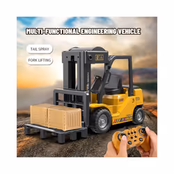 Remote Control Forklift Truck RC Car 2.4G Electric Crane Engineering Vehicles Kids Toys for Boys Child - crane