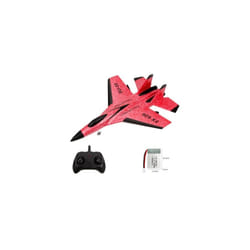 RC Plane SU35 2.4G With LED Lights Aircraft Remote Control Flying Model Glider Airplane FX622 EPP Foam - 1B Red