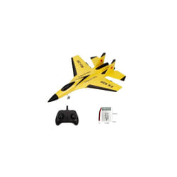 RC Plane SU35 2.4G With LED Lights Aircraft Remote Control Flying Model Glider Airplane FX622 EPP Foam - 1B Yellow