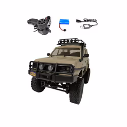 WPL C54-1 4WD 2.4G Off-road Car LC80 Remote Control Car RC Crawler Buggy Moving Machine Kids Battery - C54-1 Yellow