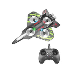 Glider Flying Helicopter RC Hobby Jet Plane 2.4G EPP Stunt Remote Control Foam Fighter Airplane Toy - Green