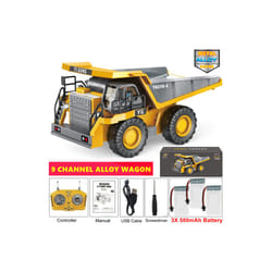 4WD Remote Control Excavator Toy Radio Controlled RC Dump Truck Vehicle Crawler Bulldozer Construction - Dump 3Battery