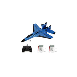 RC Plane SU35 2.4G With LED Lights Aircraft Remote Control Flying Model Glider Airplane FX622 EPP Foam - 2B Blue