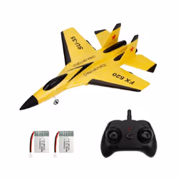 RC Plane SU35 2.4G With LED Lights Aircraft Remote Control Flying Model Glider Airplane FX622 EPP Foam - 2B Red