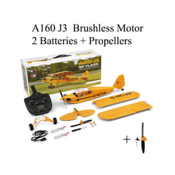Hot Sale RC Plane RTF 2.4G Brushless Motor 3D/6G Remote Control Airplane  Wltoys A160 Upgraded J3-CUB - A160 2BS