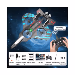 New Product Remote-controlled Glider Remote-controlled Airplane F22 Fighter Model 2.4G Airplane 10-year-old - blue
