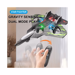 New Product Remote-controlled Glider Remote-controlled Airplane F22 Fighter Model 2.4G Airplane 10-year-old - blue