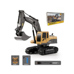 New 2.4g Remote Control Excavator Dump Truck Rc Model Car Toy Professional Alloy Plastic Simulation - G