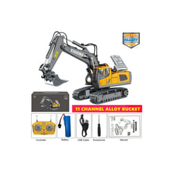 4WD Remote Control Excavator Toy Radio Controlled RC Dump Truck Vehicle Crawler Bulldozer Construction - Excavator 1Battery