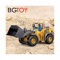 BGTOY 1:20 RC Car 9 Channel Remote Controlled Alloy 4WD Bulldozer Simulation Engineering Car With Light - 4WD Bulldozer
