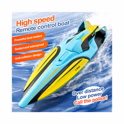 S1 2.4G Rc Boat Double motor Wireless Electric Long Endurance High Speed Racing Boat Speedboat Water - s1 grey