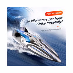 S1 2.4G Rc Boat Double motor Wireless Electric Long Endurance High Speed Racing Boat Speedboat Water - s1 grey