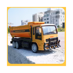 1/24 RC Tipper Engineering Car 2.4Ghz 6 Channel Alloy and Plastic Tipping Bucket Remote Control Dump - Dump Truck
