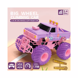 Barbie RC Car Pink Pickup Truck Electric Climbing Drop-resistant Stunt Remote Control Toy For Children - C-Beetle