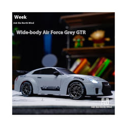 1/20 Scale 4WD Remote Control Drift Car RTR â High Performance Powerful Full Throttle RC Vehicle with - GTR with roadblock