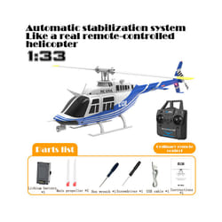 RC ERA C138 1:36 Remote Control Simulation RC Bell 206 Helicopter Altitude Hold 2.4g Genuine 6axis Gyro - RC C138 BLUE 1B