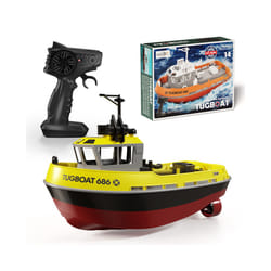NEW 686 RC Boat 1/72 Powerful Dual Motor Wireless Radio Control Shipboat 2.4G Electric Remote Control - Yellow