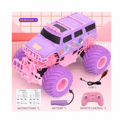 Barbie RC Car Pink Pickup Truck Electric Climbing Drop-resistant Stunt Remote Control Toy For Children - A-Hummer
