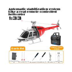 RC ERA C138 1:36 Remote Control Simulation RC Bell 206 Helicopter Altitude Hold 2.4g Genuine 6axis Gyro - RC C138 RED 1B