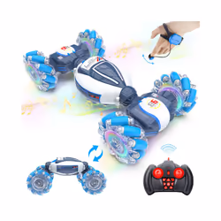 1:18 Drift Remote Control Car for Kids Toy Car Radio Watch Gesture Sensor RC Stunt Car Off Road with - Black Car