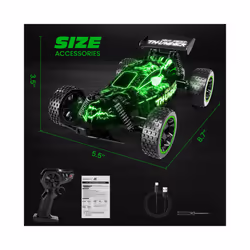 Sinovan RC Car 20km/h High Speed Car Radio Controled Machine 1:18 Remote Control Car Toys For Children - WJQYS1801GN