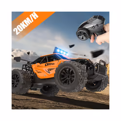 1:16 Remote Control Car Off Road Drift With LED High-Speed Rc Car Climbing Vehicle Trucks 2.4G Children - Black