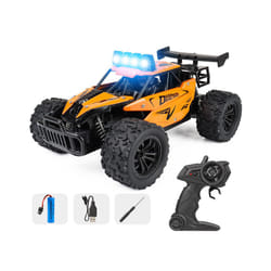 1:16 Remote Control Car Off Road Drift With LED High-Speed Rc Car Climbing Vehicle Trucks 2.4G Children - Orange