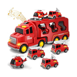 Diecast Carrier Truck Toys Cars Engineering Vehicles Excavator Bulldozer Truck Model Sets Educational - k801