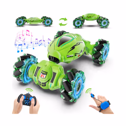 1:18 Drift Remote Control Car for Kids Toy Car Radio Watch Gesture Sensor RC Stunt Car Off Road with - Green Car