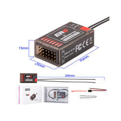 Radiomaster 2.4GHz ELRS PWM Receiver V 8CH ExpressLRS RX For RC Fixed Wing Aircraft Car - ER6