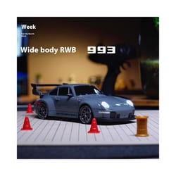 1/20 Scale 4WD Remote Control Drift Car RTR â High Performance Powerful Full Throttle RC Vehicle with - FQD15 with roadblock