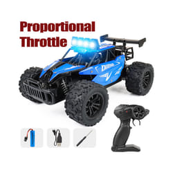 1:16 Remote Control Car Off Road Drift With LED High-Speed Rc Car Climbing Vehicle Trucks 2.4G Children - Full scale Bule