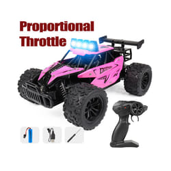 1:16 Remote Control Car Off Road Drift With LED High-Speed Rc Car Climbing Vehicle Trucks 2.4G Children - Full scale Pink