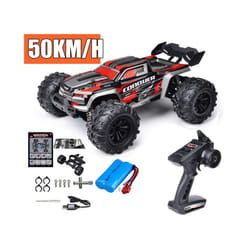 Rc Car Off Road 4x4 High Speed 75KM/H Remote Control Car With LED Headlight Brushless 4WD 1/16 Monster - 16102-RD-1B