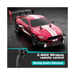 2.4G Rc Cars 4WD RC Drift Car Toy GTR Model Soft Shell Remote Control Racing Car kids Toys for Boys - Mustang-RD
