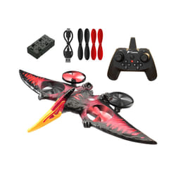 L0712 RC Plane 2.4G Remote Control Aircraft Gravity Sensing Helicopter Glider with Light EPP Foam Fighters - D With 1 Battery