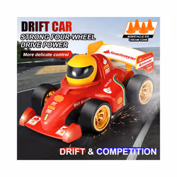 ZWN F1 2.4G RC Drift Car 4WD Remote Control Car High Speed Four Wheel Drive Radio Controlled Mini Racing - F1 Red 1B Box