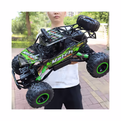 ZWN 1:12 / 1:16 4WD RC Car With Led Lights 2.4G Radio Remote Control Cars Buggy Off-Road Control Trucks - 28CM Black 2B Alloy