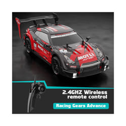 2.4G Rc Cars 4WD RC Drift Car Toy GTR Model Soft Shell Remote Control Racing Car kids Toys for Boys - GTR-Red