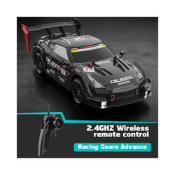 2.4G Rc Cars 4WD RC Drift Car Toy GTR Model Soft Shell Remote Control Racing Car kids Toys for Boys - GTR-Black